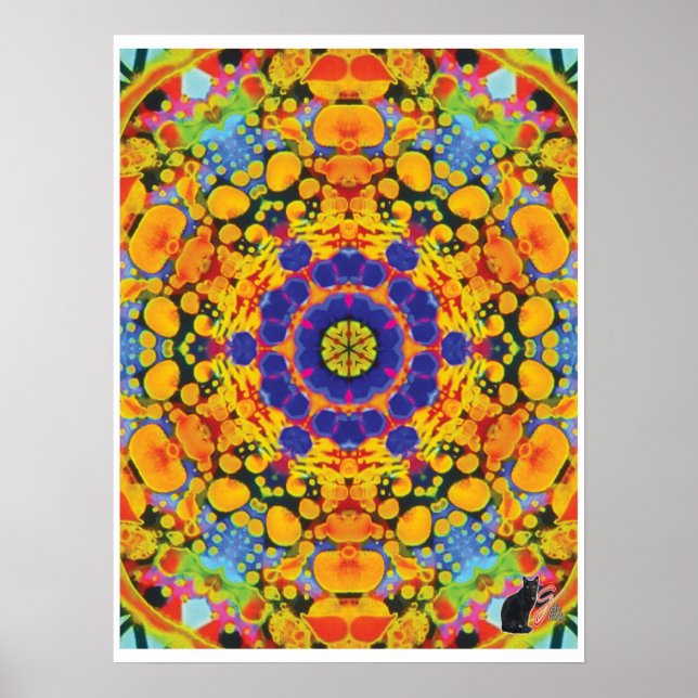 Sassafras Kinetic Collage Kalejdoskop Poster (Framsidan)