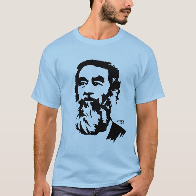 Sassam Hussein porträtt Tee Shirt (Framsida)