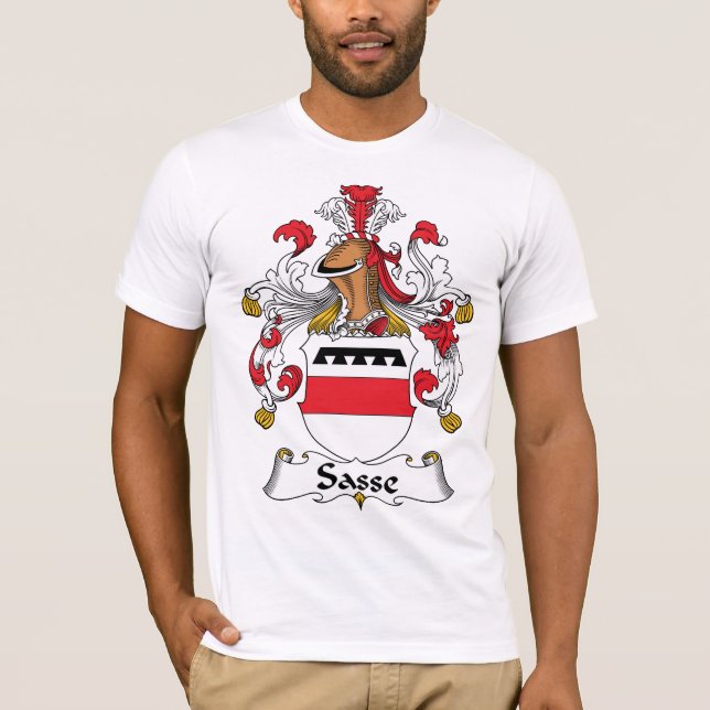 Sasse familjvapensköld tee shirt (Framsida)