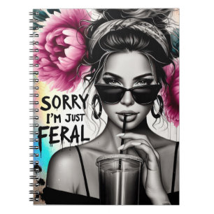 Sasseläge hela dagen för kvinnan lustig mor anteckningsbok