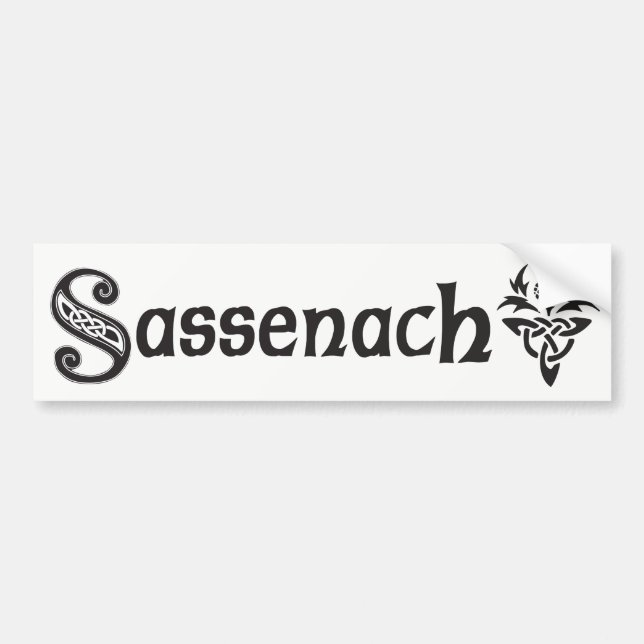 Sassenach - Celtic Thistle Bildekal (Framsidan)