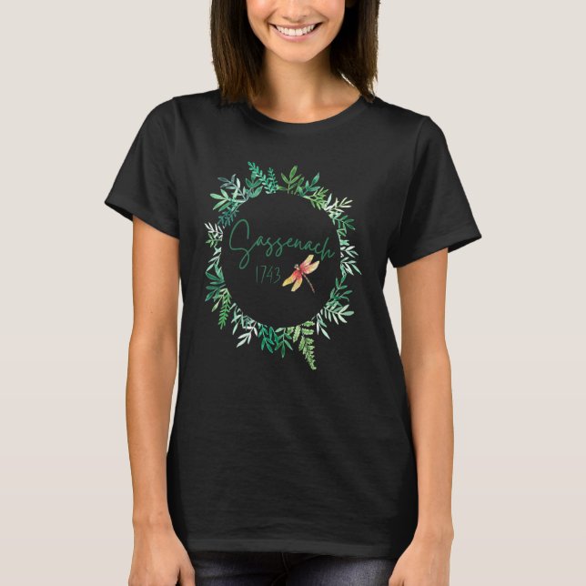 Sassenach Fern Dragonfly 1743 T Shirt (Framsida)