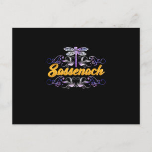 Sassenach Outlander Blue Dragonfly Vykort