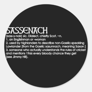Sassenach Runt Klistermärke