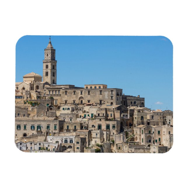 Sassi di Matera City i Italien Magnet (Horisontell)