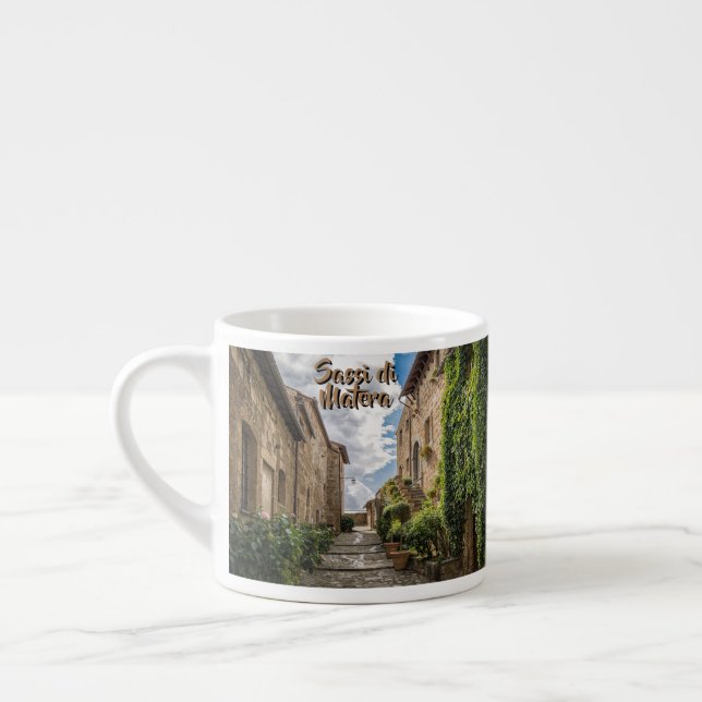 Sassi di Matera Italien Ivy Steps Espressomugg (Vänster)