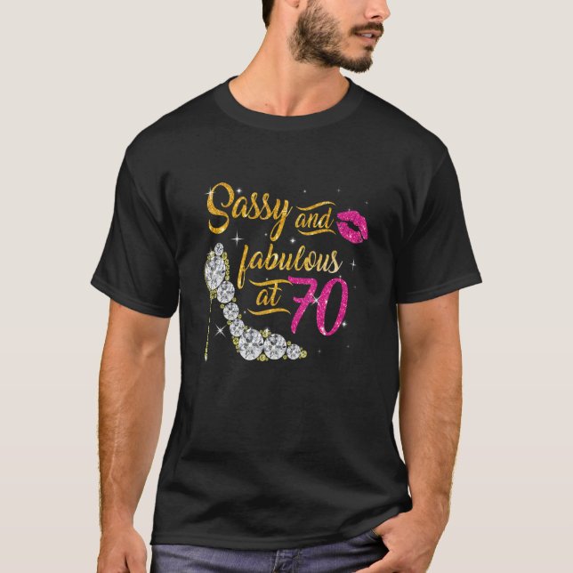 Sassi och fantastisk vid 70 års ålder 70:e födelse t shirt (Framsida)