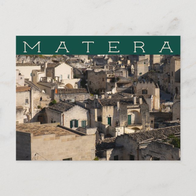 Sassi of Matera Basilicata Italien Vykort (Framsida)
