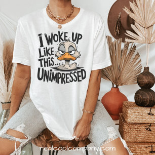 Sassig grafisk t-shirt - Rollig ointresserad tee