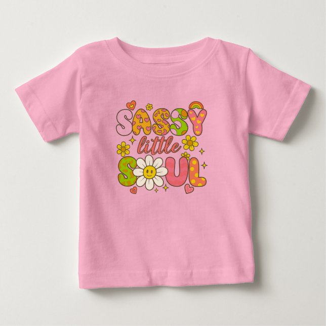 sassig liten själ t shirt (Framsida)