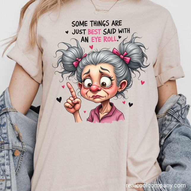 Sassiga mormors ögonrullningar t shirt (Skapare uppladdad)