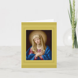 SASSOFERRATO, MADONNA I BÖN JULLÄNKORT HELGKORT