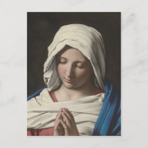 Sassoferrato - Madonna i bön Vykort