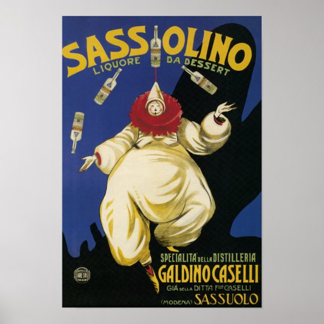 Sassolino Liquore da Dessert Promotional Poster (Framsidan)