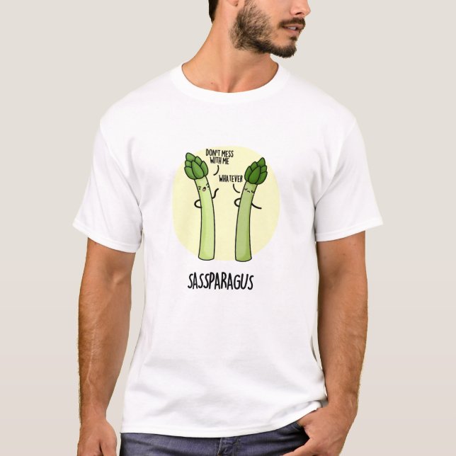 Sassparagus Funny Asparagus Vegetable Pun T Shirt (Framsida)