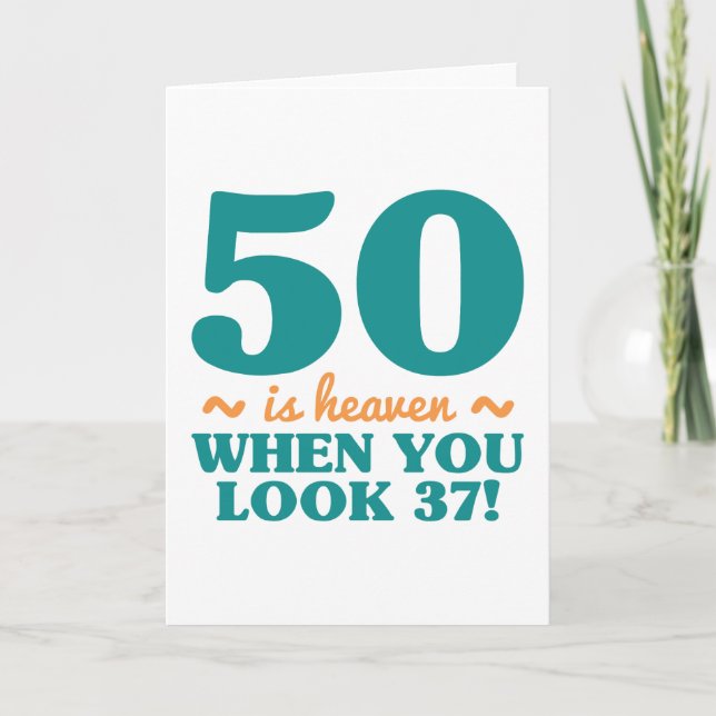 Sassy 50:e födelsedagen kort (Framsida)