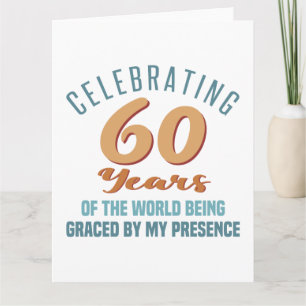 Sassy 60-årsdag attityd kort