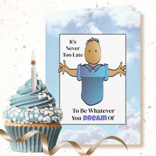 Sassy 60 Birthday African American Male Tecknad Kort