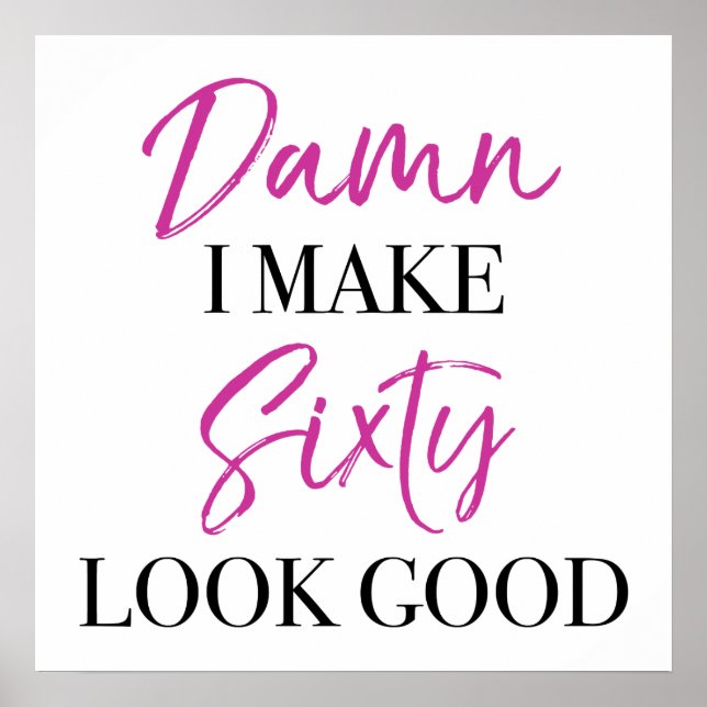 Sassy 60:e födelsedagen poster (Framsidan)