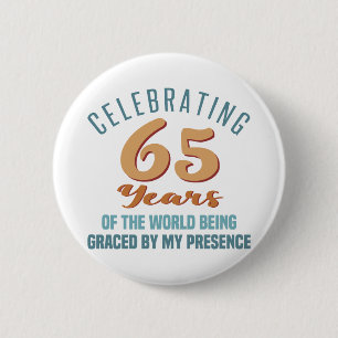 Sassy 65e Birthday Attityd Knapp