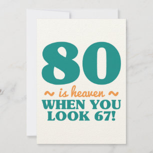 Sassy 80:e födelsedagen kort
