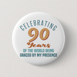 Sassy 90:e Birthday Attitude Knapp
