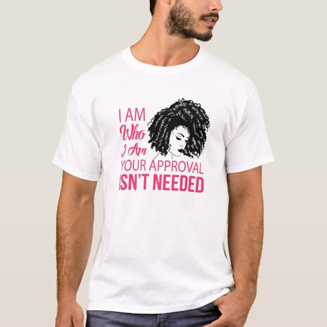 Sassy African American Black Pride Afro Dam Mel T Shirt (Framsida)