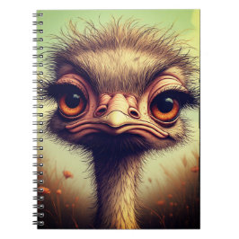 "Sassy Baby Emu" Spiral Notebook Anteckningsbok