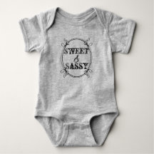 Sassy babybodysuit "som är söt & ",
