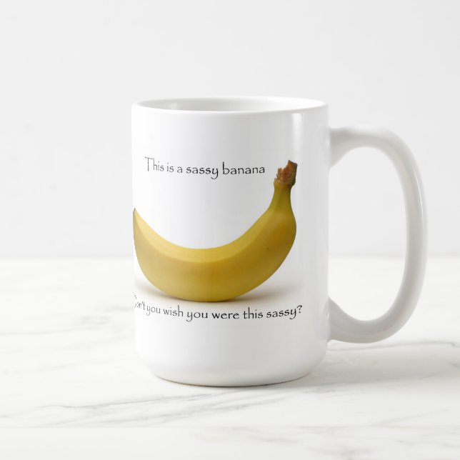 Sassy bananmugg kaffemugg (Höger)