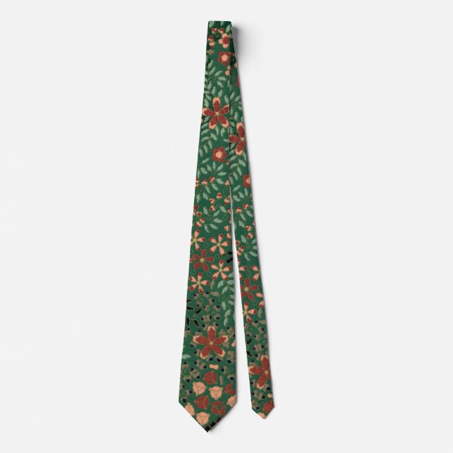 Sassy blommigt mönstrad Neck Tie Slips (Framsida)