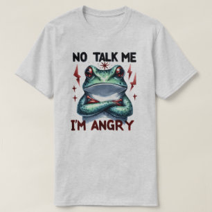 Sassy Bold Jag är arg groda grafisk t-shirt med ci