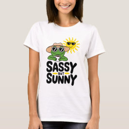 Sassy but Sunny Frog Design - Lårdammar T Shirt