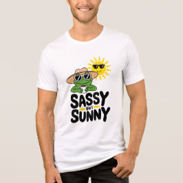 Sassy but Sunny Frog Design - Lönsam sommarkaffe T Shirt