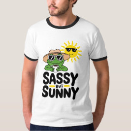 Sassy but Sunny Frog Design - Lönsam sommarkaffe T Shirt