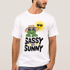 Sassy but Sunny Frog Design - Lönsam sommarkaffe T Shirt