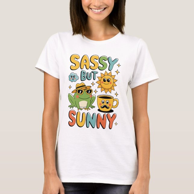 Sassy but Sunny - Lårt Frog Summer T-Shirt (Framsida)