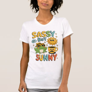 Sassy but Sunny - Lustigt Frog Summer T Shirt