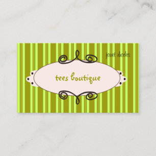 Sassy butik, visitkort
