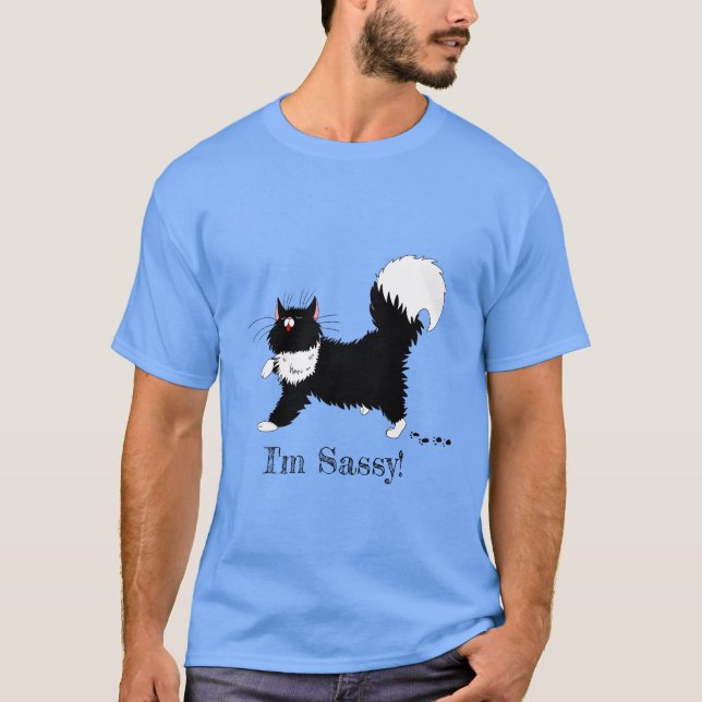 Sassy Cat Shirt T Shirt (Framsida)