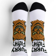 Sassy Cat Socks för "Hårig och film"