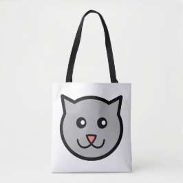 Sassy Cat Tote Bag Tygkasse