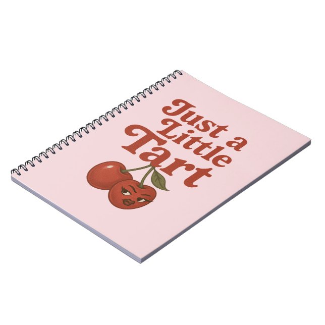 Sassy Cherry Bara en liten nytart Retro Red & Rosa Anteckningsbok (Vänstra Sidan)