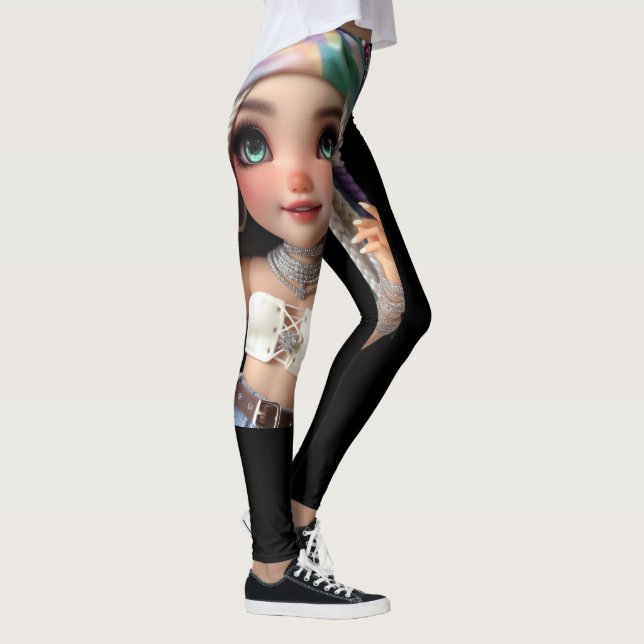 Sassy CHIBI DOCKA Matchande  Leggings (Höger)
