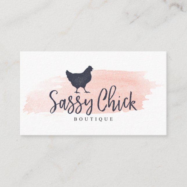 Sassy-Chick Visitkort (Framsida)