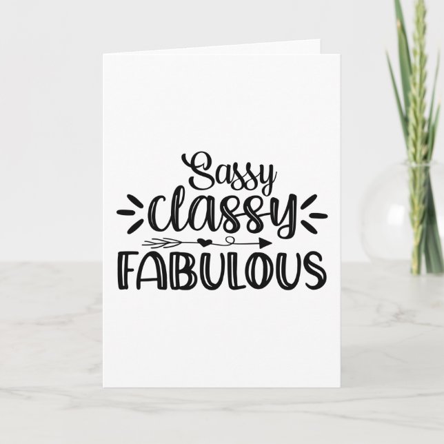 Sassy classy fantastiska kort (Framsida)