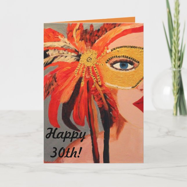 Sassy dam30års födelsedagkort kort (Framsida)