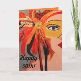 Sassy dam30års födelsedagkort kort