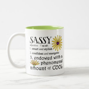 Sassy-definierad Två-Tonad Mugg