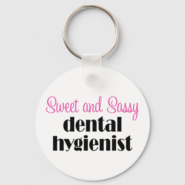 Sassy Dental Hygienist Keychain Nyckelring (Framsida)